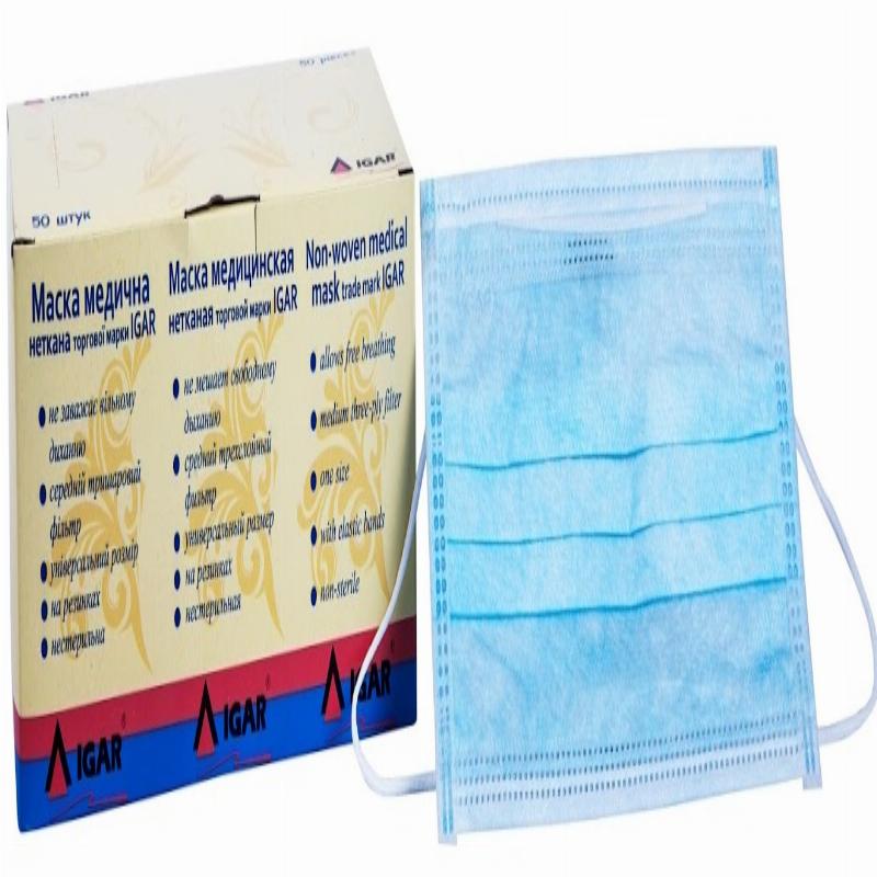 Маска медична неткана торгової марки IGAR